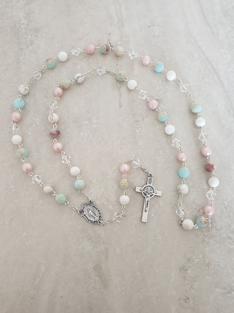 Handcrafted Camilla Rosary Catholic Rosary - Rosaries For Life Australia