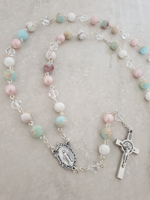 Handcrafted Camilla Rosary Catholic Rosary - Rosaries For Life Australia