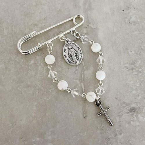 Handcrafted Cascia Cot Pin Catholic Cot Pin - Rosaries For Life Australia