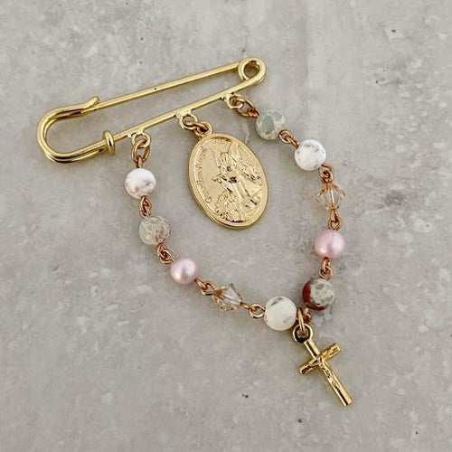 Handcrafted Caterina Cot Pin Catholic Cot Pin - Rosaries For Life Australia