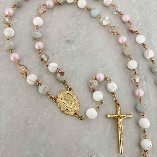 Handcrafted Caterina Rosary Catholic Rosary - Rosaries For Life Australia