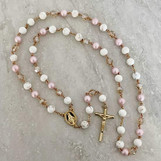 Handcrafted Cecilia Rosary Catholic Rosary - Rosaries For Life Australia