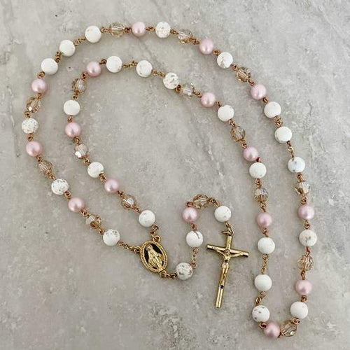 Handcrafted Cecilia Rosary Catholic Rosary - Rosaries For Life Australia