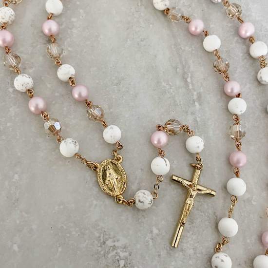 Handcrafted Cecilia Rosary Catholic Rosary - Rosaries For Life Australia