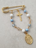 Handcrafted Francesco Cot Pin Catholic Cot Pin - Rosaries For Life Australia