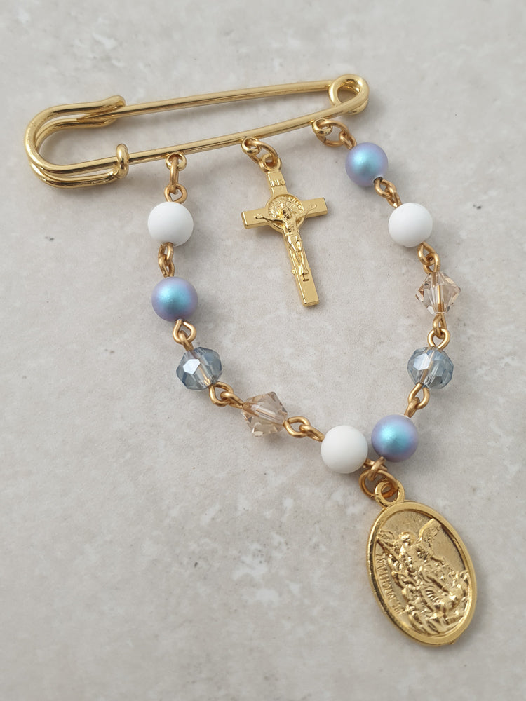 Handcrafted Francesco Cot Pin Catholic Cot Pin - Rosaries For Life Australia