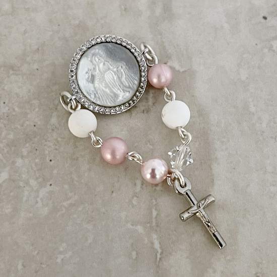 Handcrafted Goretti Baby Pin Catholic Baby Pin - Rosaries For Life Australia