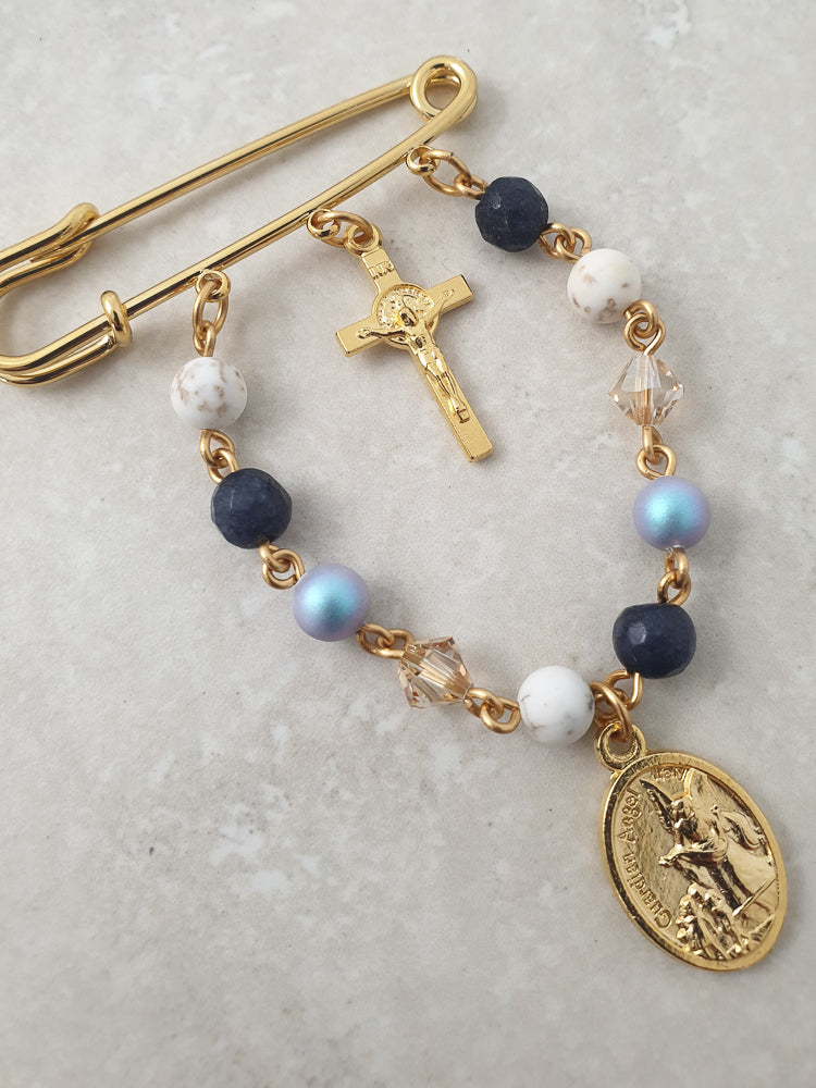 Handcrafted Ignatius Cot Pin Catholic Cot Pin - Rosaries For Life Australia