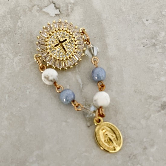 Handcrafted Joseph Baby Pin Catholic Baby Pin - Rosaries For Life Australia