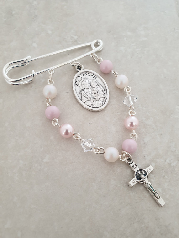 Handcrafted Lourdes Cot Pin Catholic Cot Pin - Rosaries For Life Australia