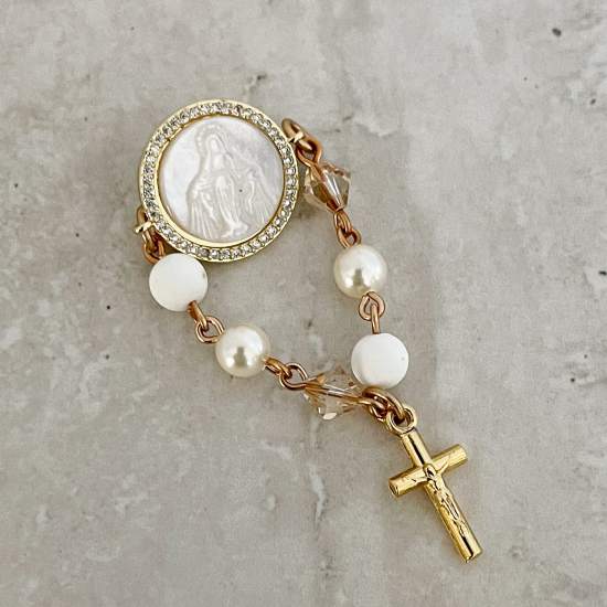Handcrafted Lucy Baby Pin Catholic Baby Pin - Rosaries For Life Australia