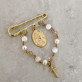 Handcrafted Lucy Cot Pin Catholic Cot Pin - Rosaries For Life Australia