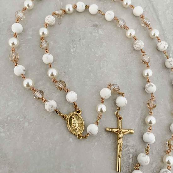 Handcrafted Lucy Rosary Catholic Rosary - Rosaries For Life Australia