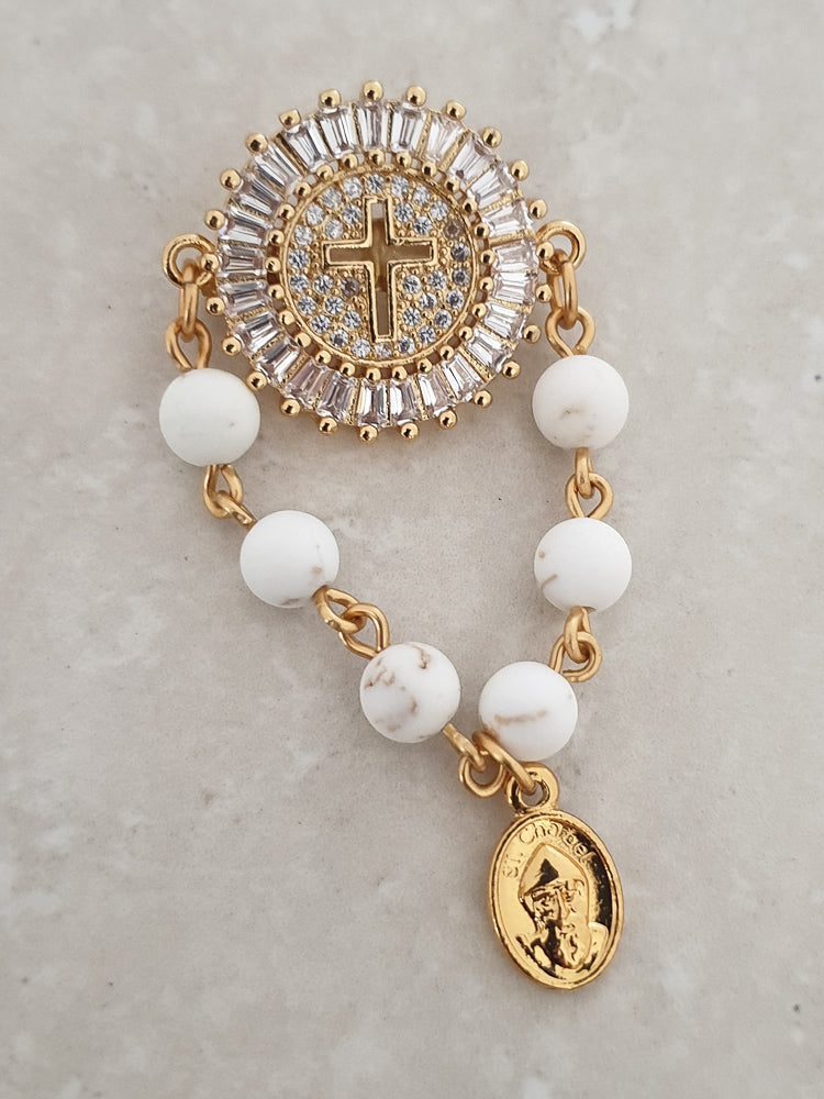Handcrafted Mariam Baby Pin Catholic Baby Pin - Rosaries For Life Australia