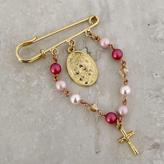 Handcrafted Micaela Cot Pin Catholic Cot Pin - Rosaries For Life Australia