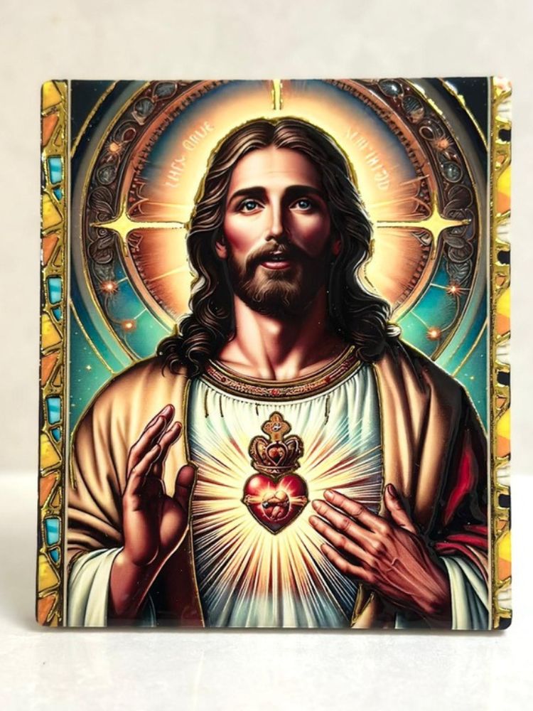 Sacred Heart Of Jesus Plaque