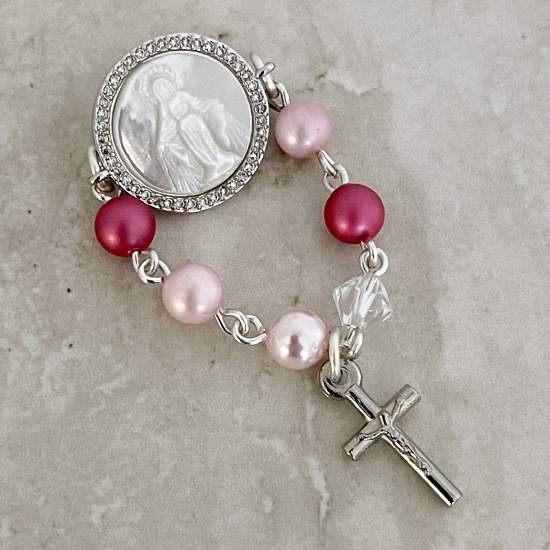 Handcrafted Philomena Baby Pin Catholic Baby Pin - Rosaries For Life Australia