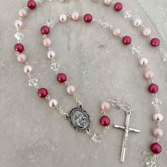 Handcrafted Philomena Rosary Catholic Rosary - Rosaries For Life Australia