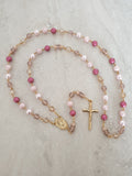 Handcrafted Therese  Rosary Catholic Rosary - Rosaries For Life Australia