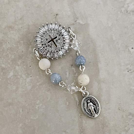 Handcrafted Uriel Baby Pin Catholic Baby Pin - Rosaries For Life Australia