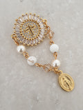 Handcrafted Veronica Baby Pin Catholic Baby Pin - Rosaries For Life Australia