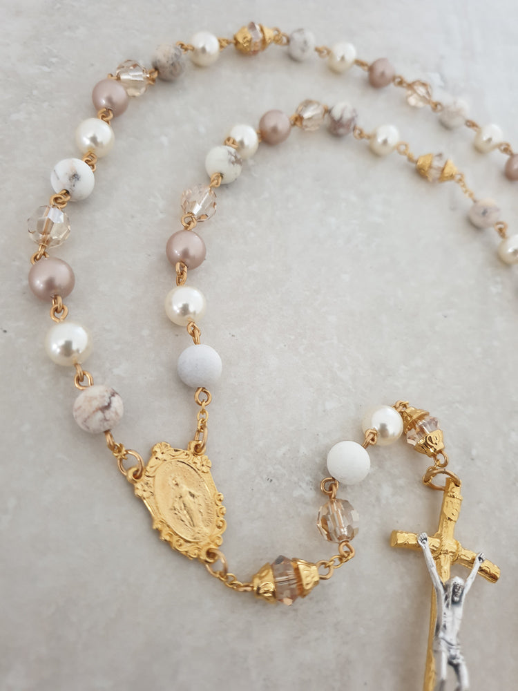 Handcrafted Veronica Rosary Catholic Rosary - Rosaries For Life Australia