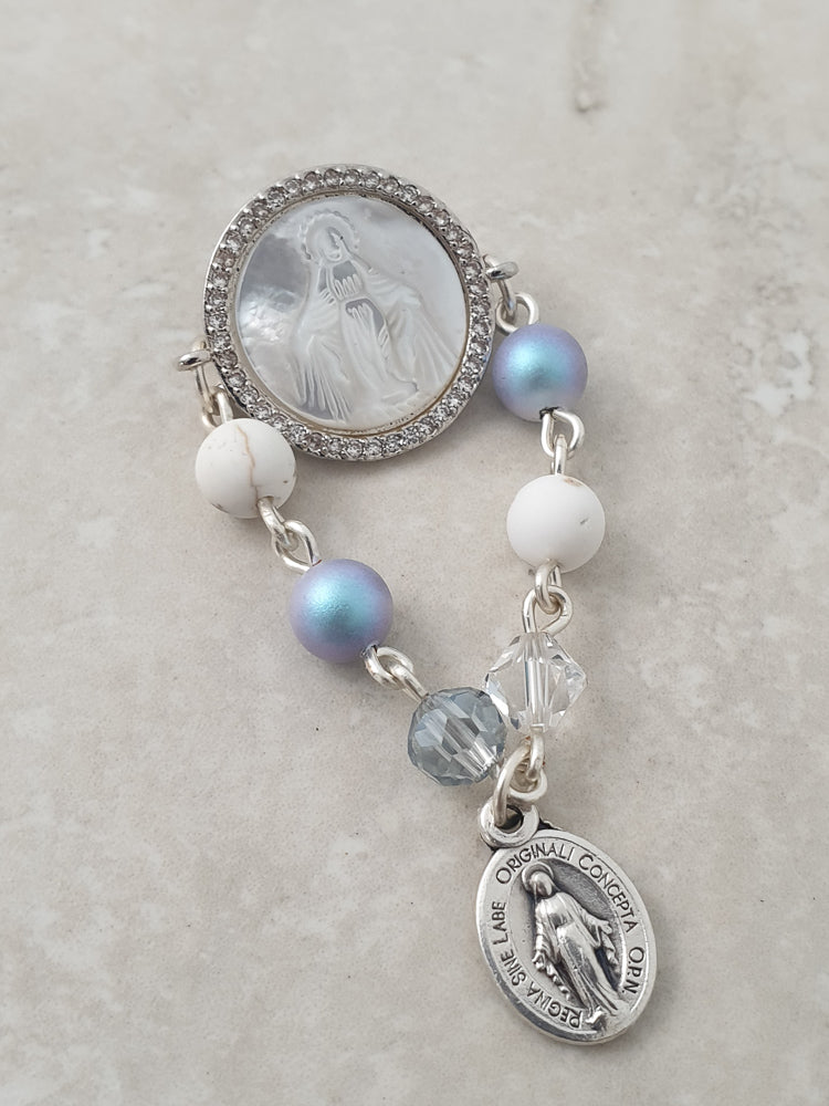 Handcrafted Vianney Baby Pin Catholic Baby Pin - Rosaries For Life Australia